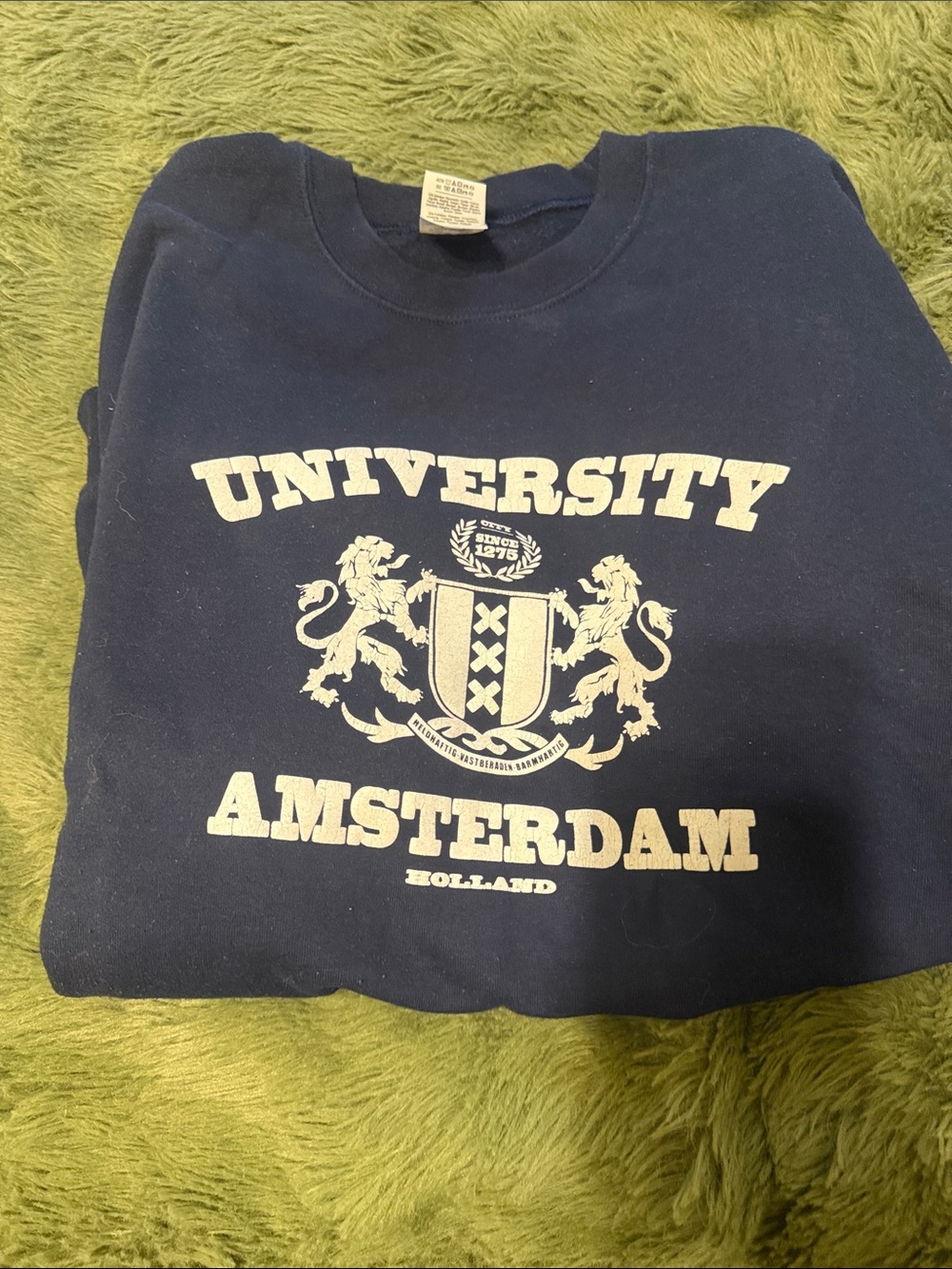 University Amsterdam Navy Crewneck Sweatshirt